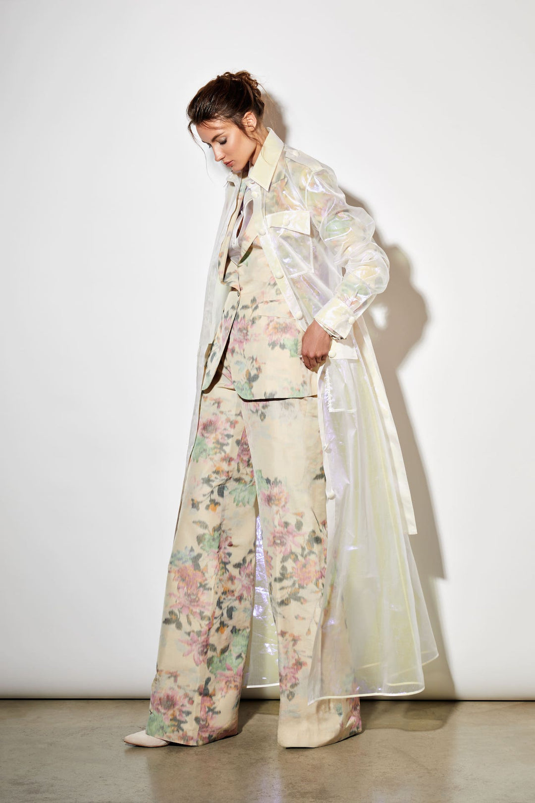 Giacca in chine multicolor