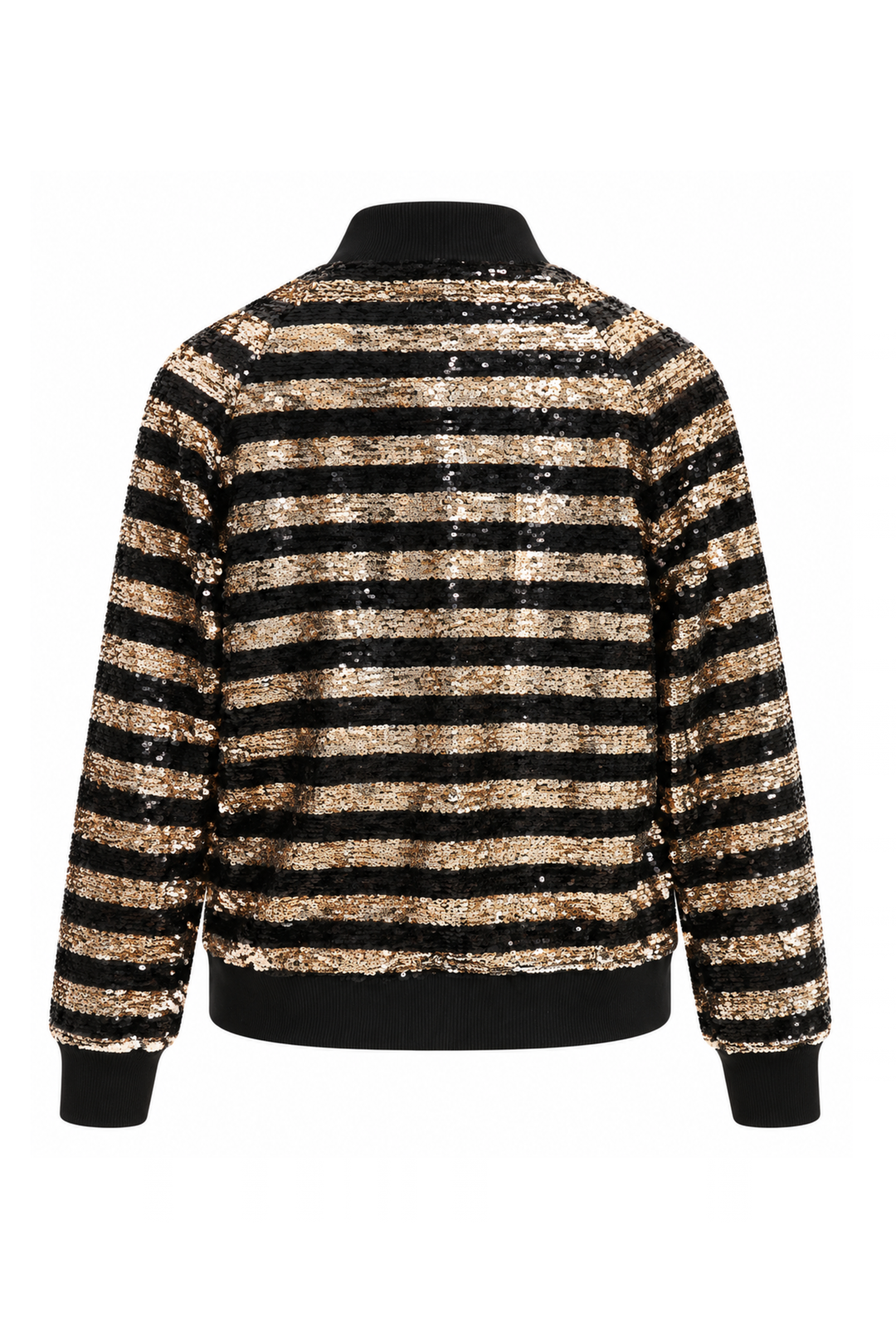 Two-Tone Sequin Bomber Jacket