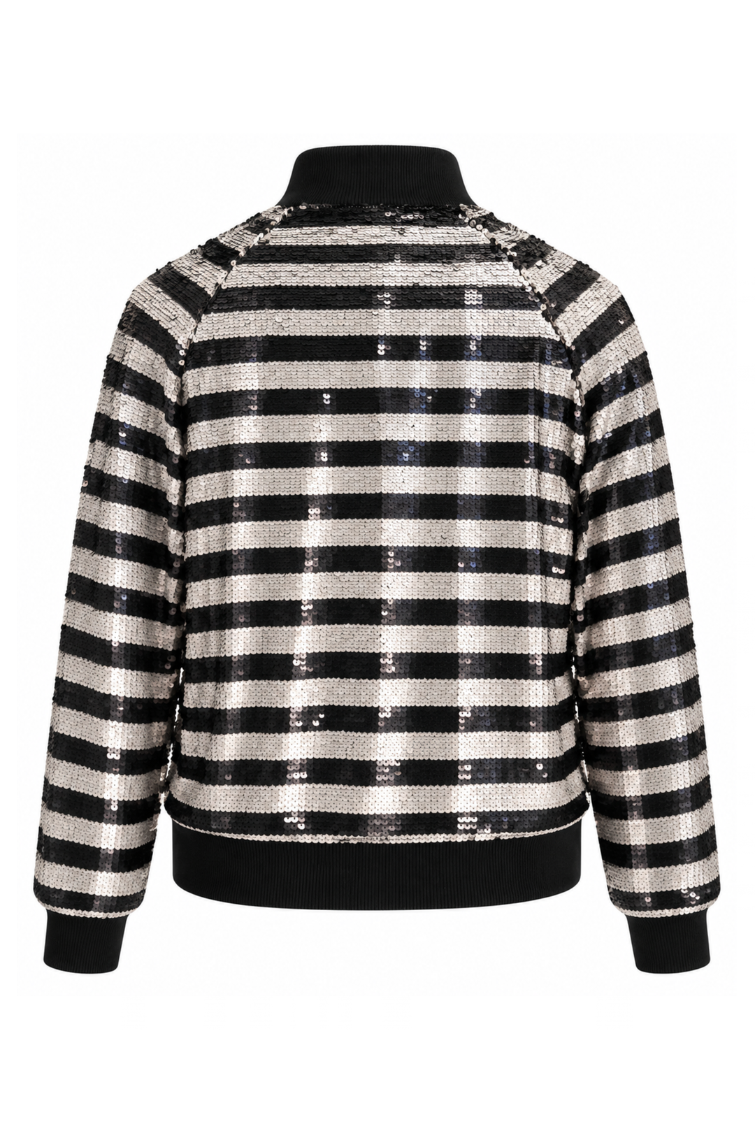 Two-Tone Sequin Bomber Jacket