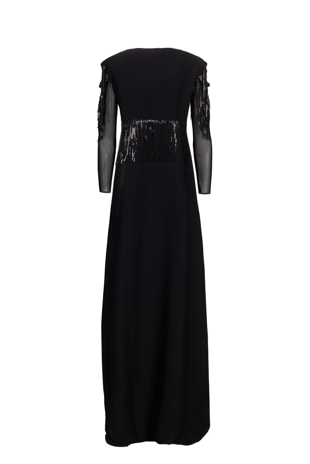 Embellished Fringe Maxi Dress