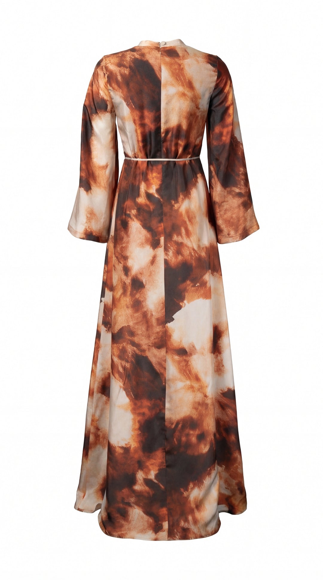 Printed Silk Maxi Dress