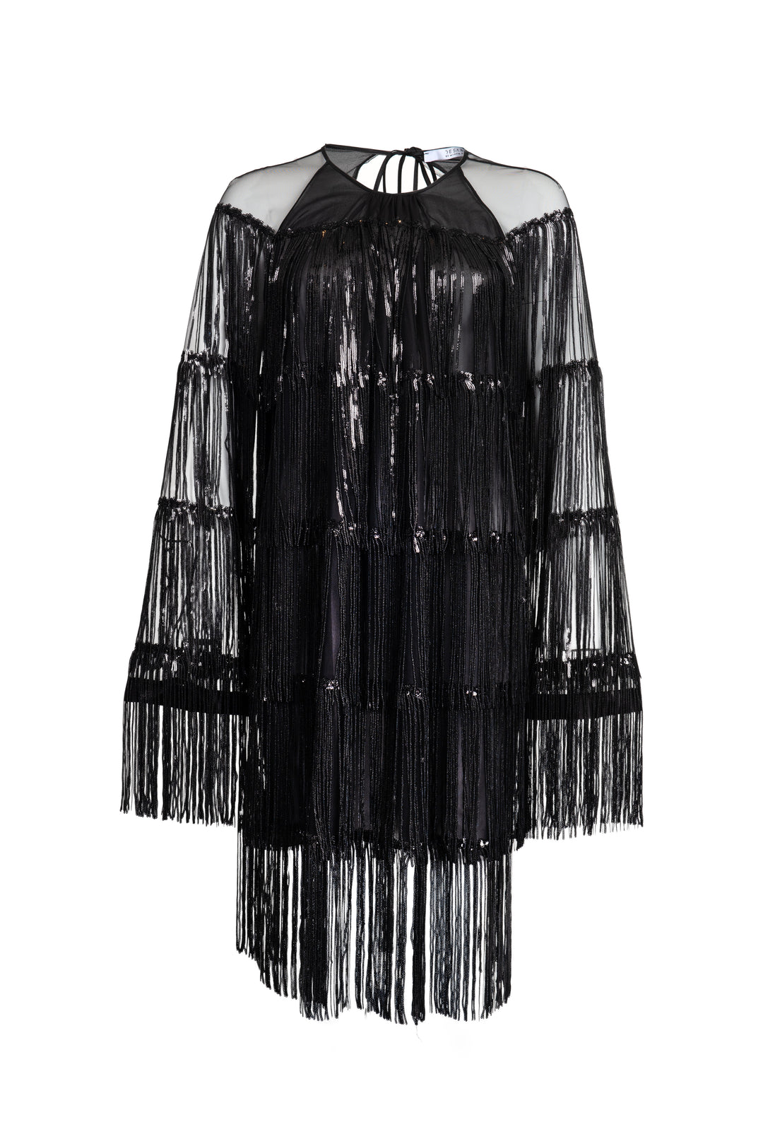 Sequinned Fringe Mini Dress