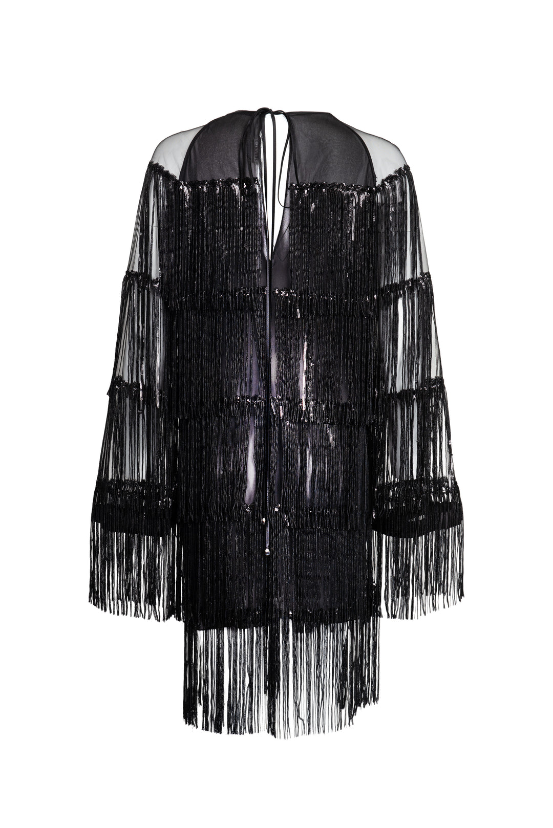 Sequinned Fringe Mini Dress