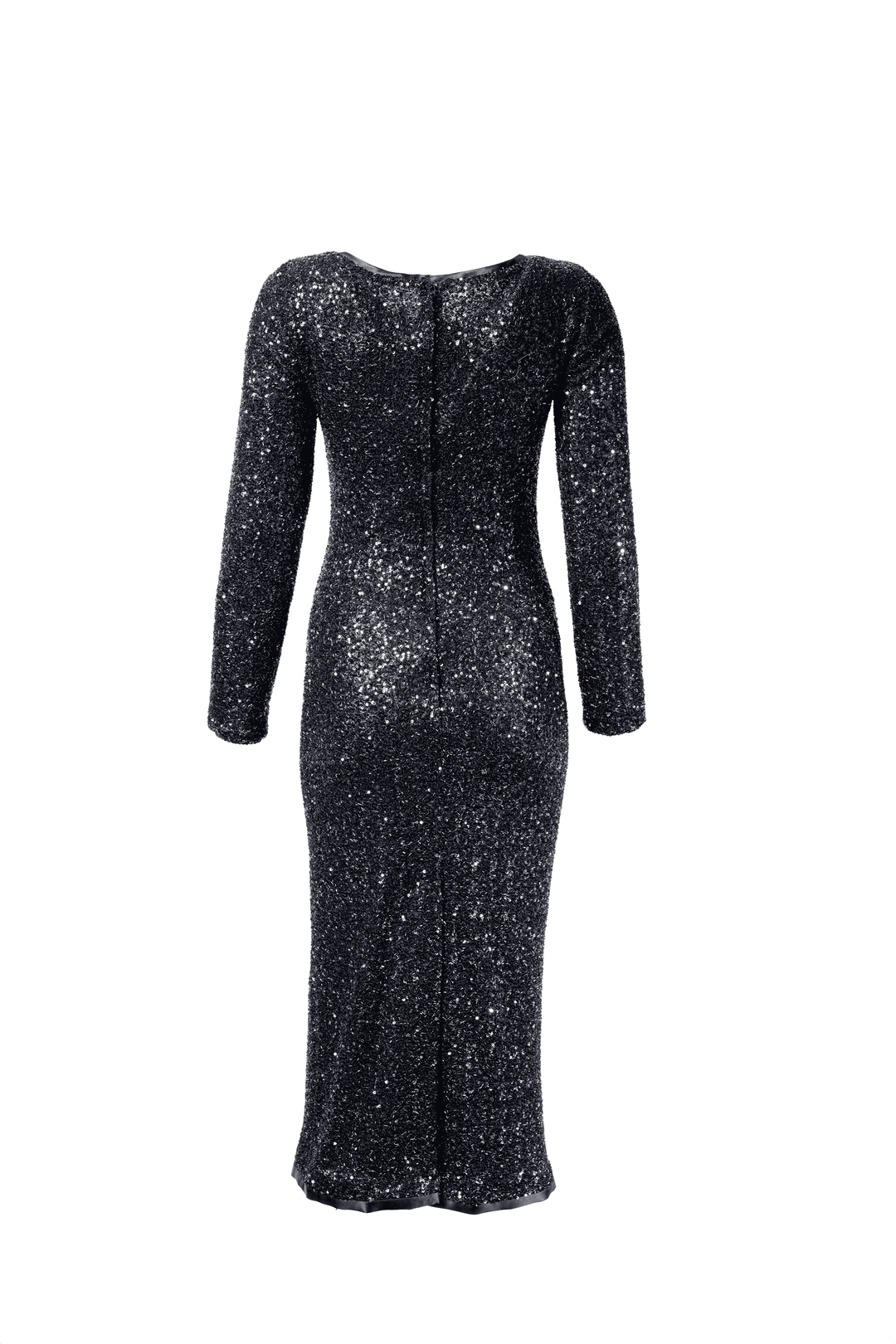 Embellished Sequin Midi Dress