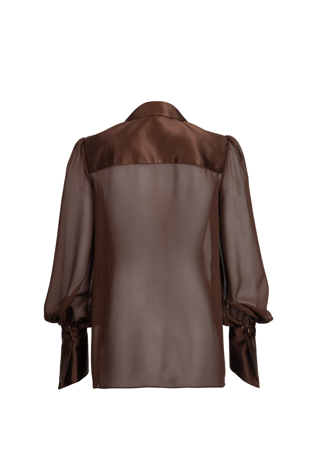 Silk Blouse with Scarf Tie