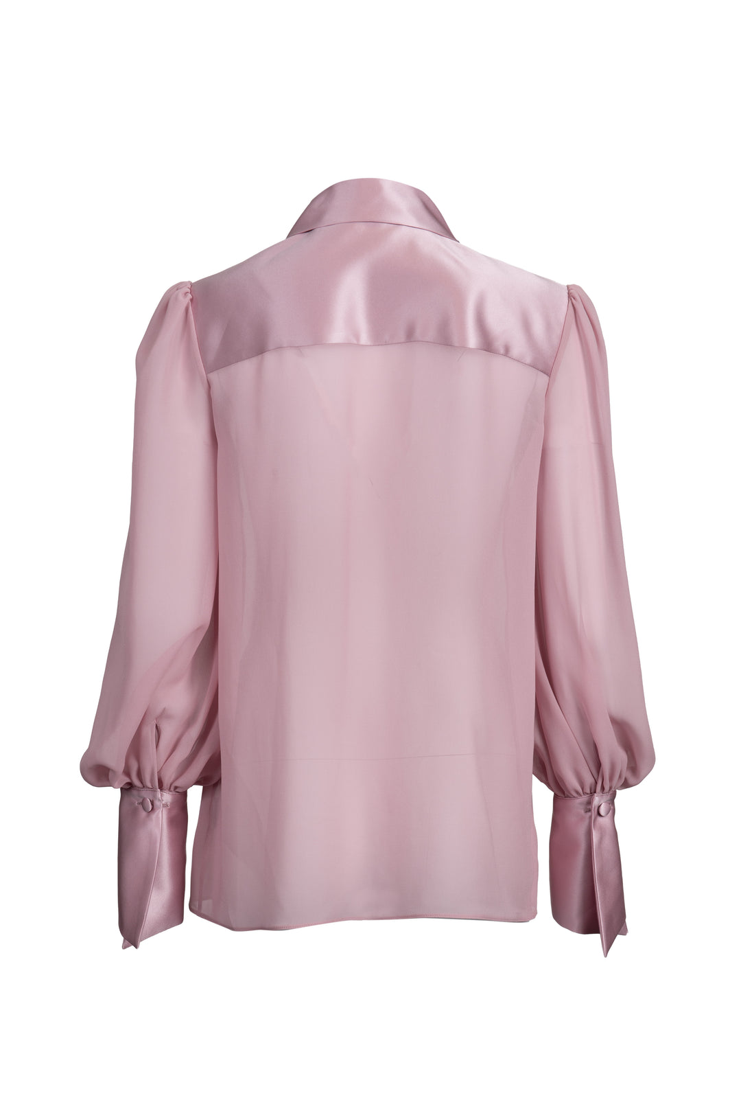 Silk Blouse with Scarf Tie