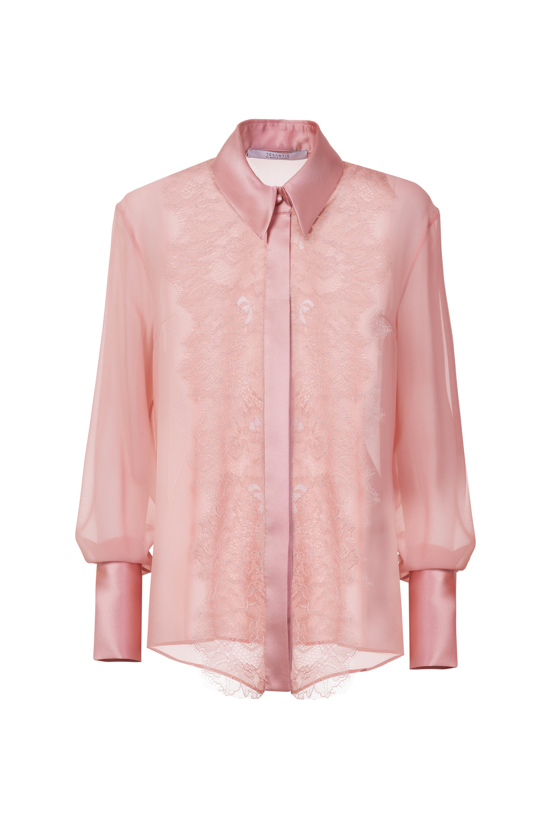 Silk Shirt with Lace Detailing