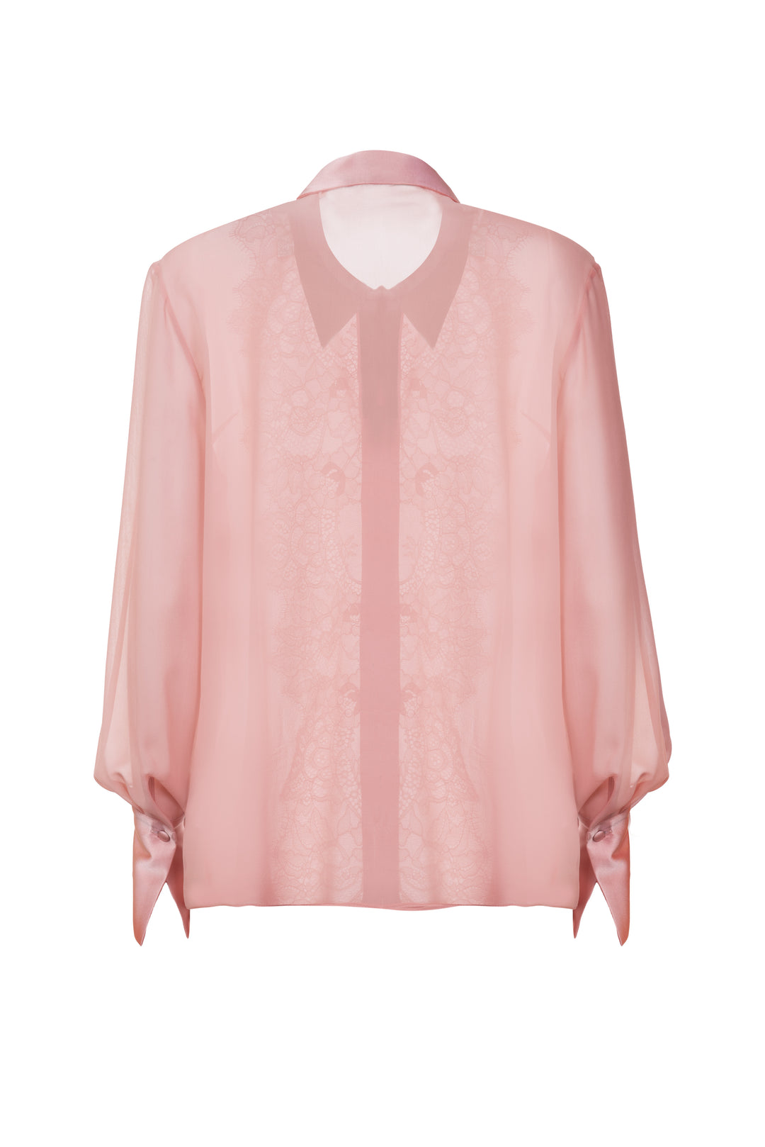 Silk Shirt with Lace Detailing