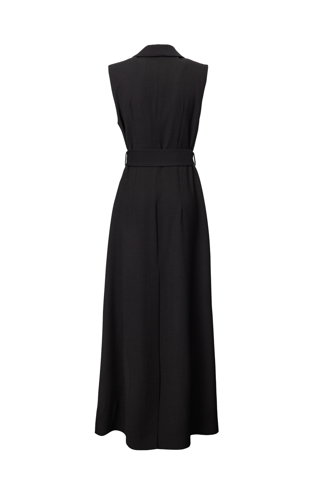 Black Longline Tailored Vest