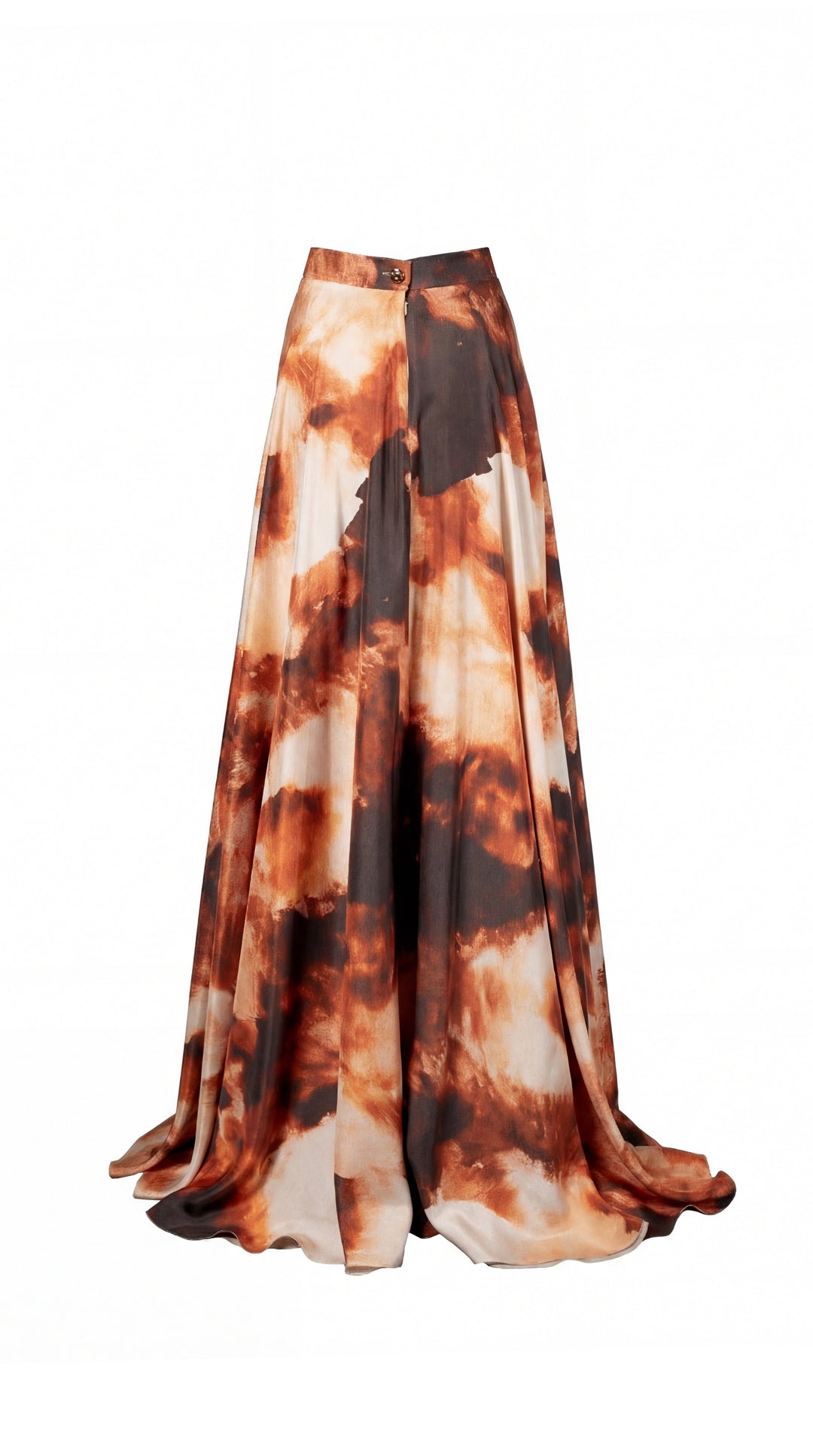 Printed Silk Maxi Skirt