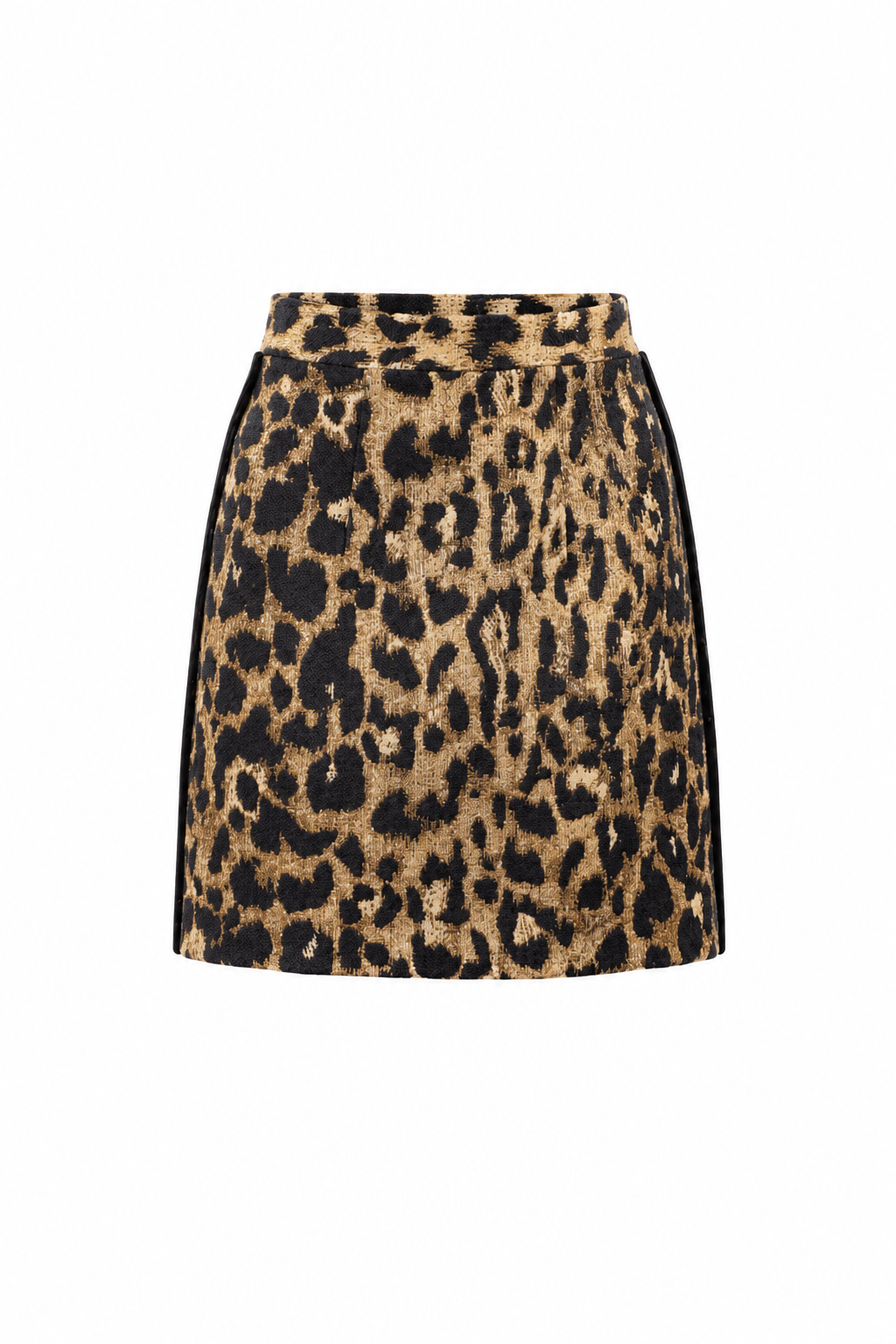 Leopard Jacquard Mini Skirt