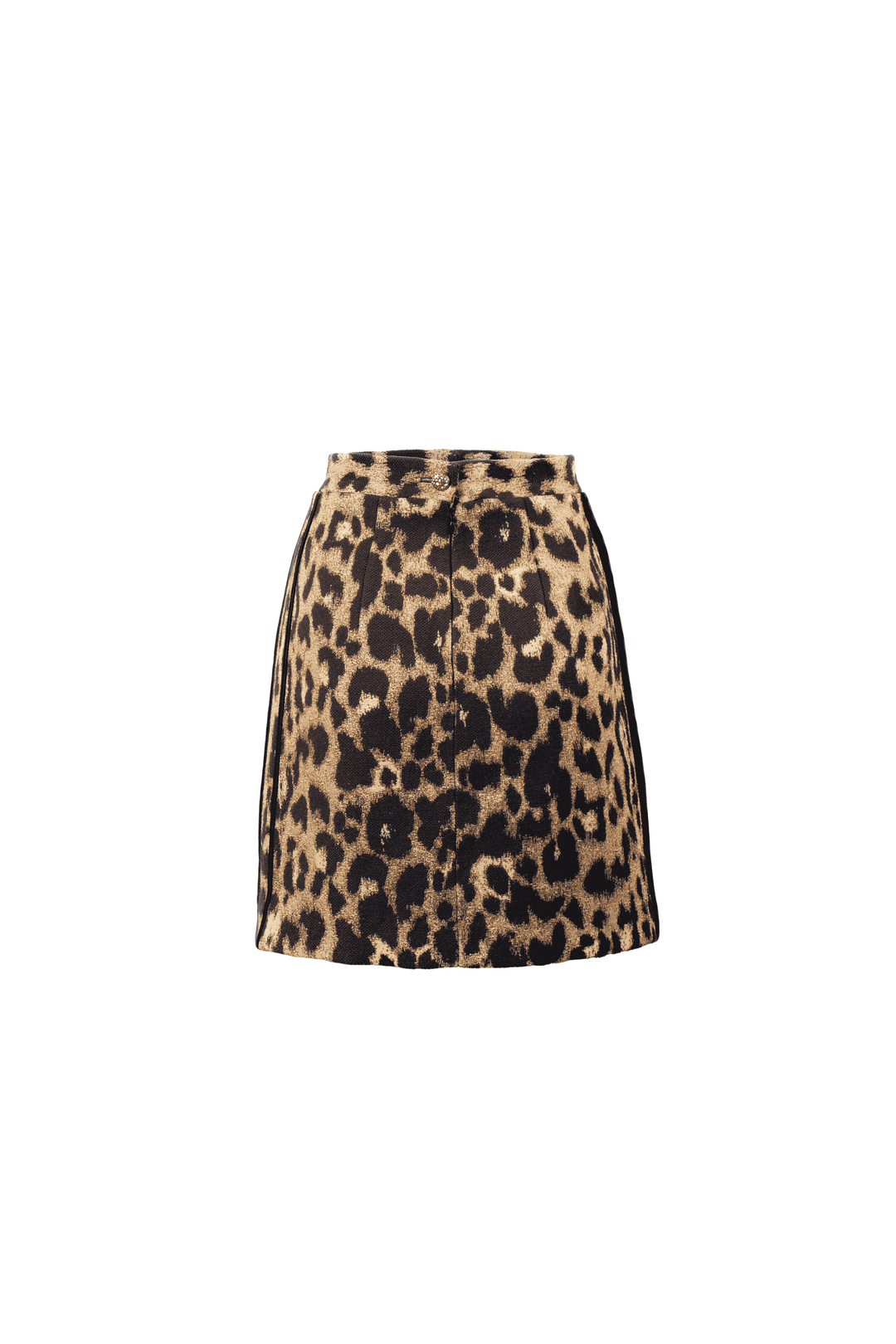 Leopard Jacquard Mini Skirt