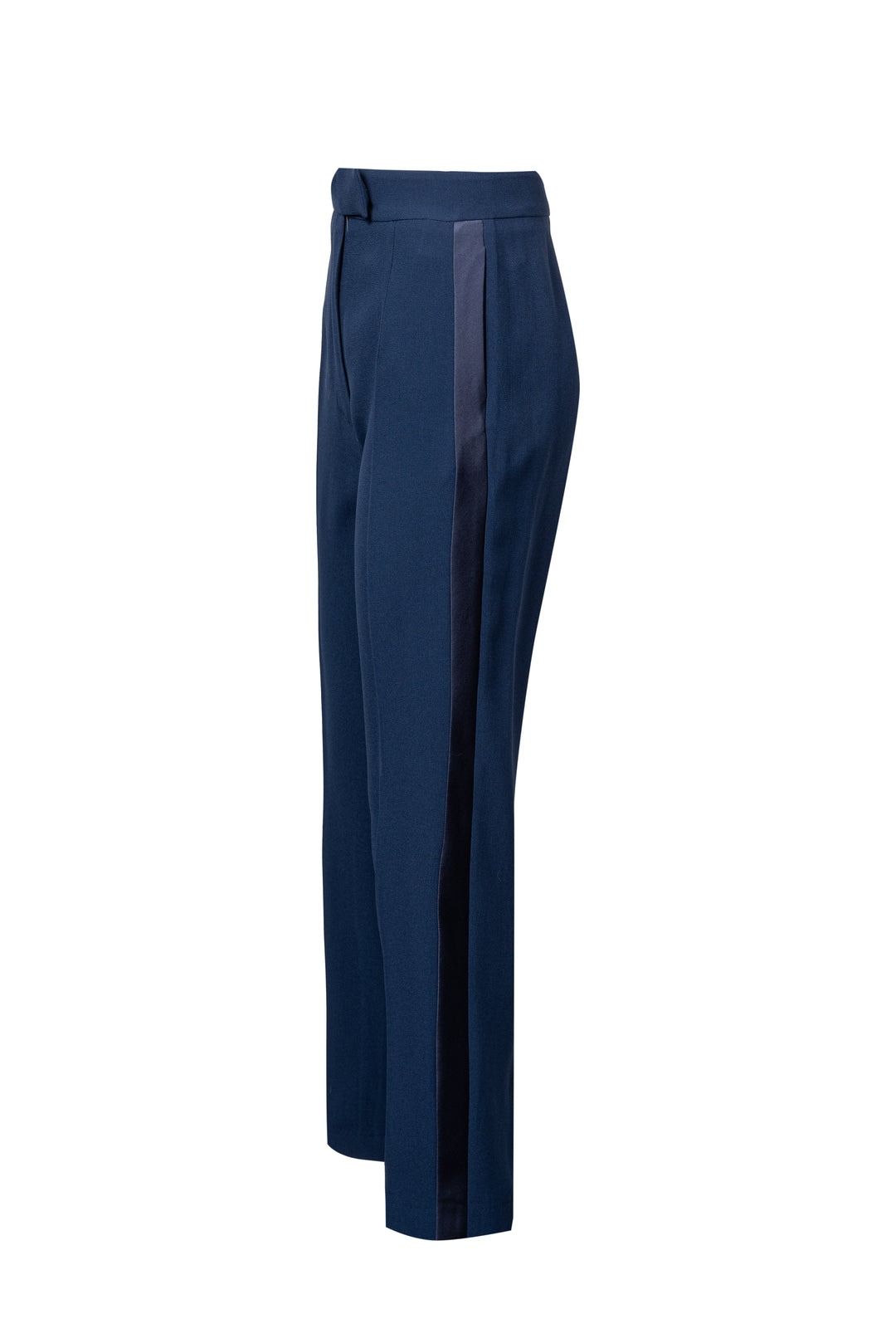 Pantalone semi-stretto in crepe sable