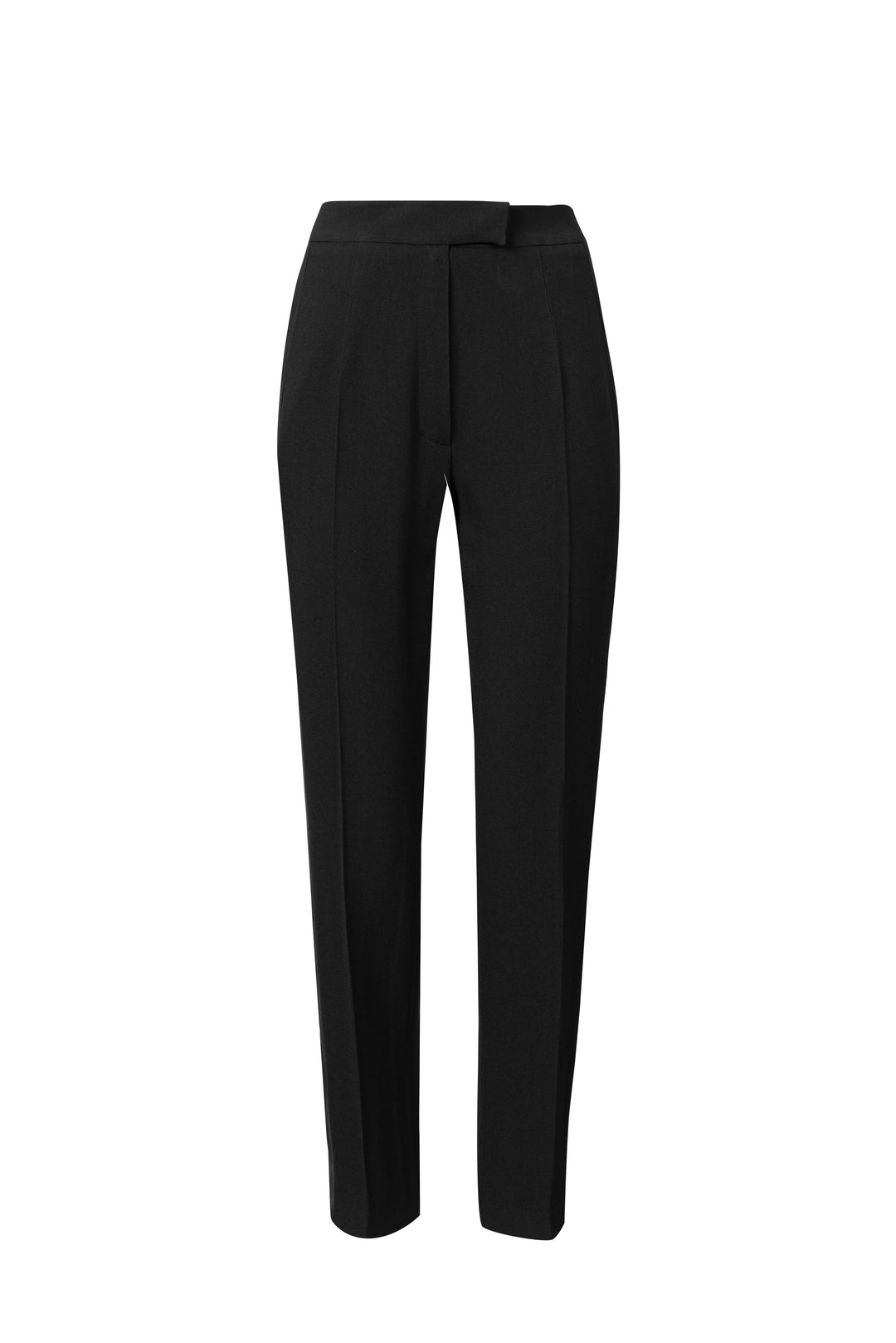Silk-Trim Tailored Trousers