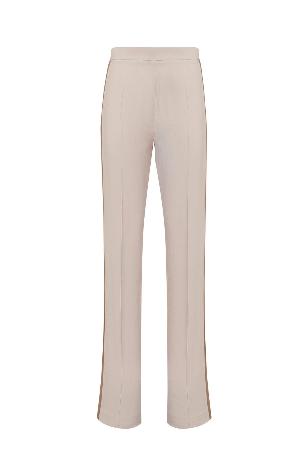 Beige Getailleerde Broek