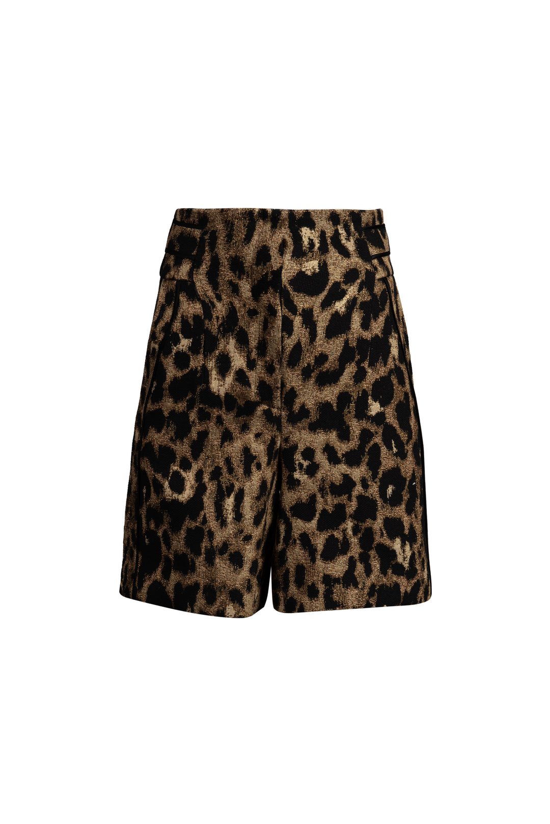 Leopard Jacquard Tailored Shorts