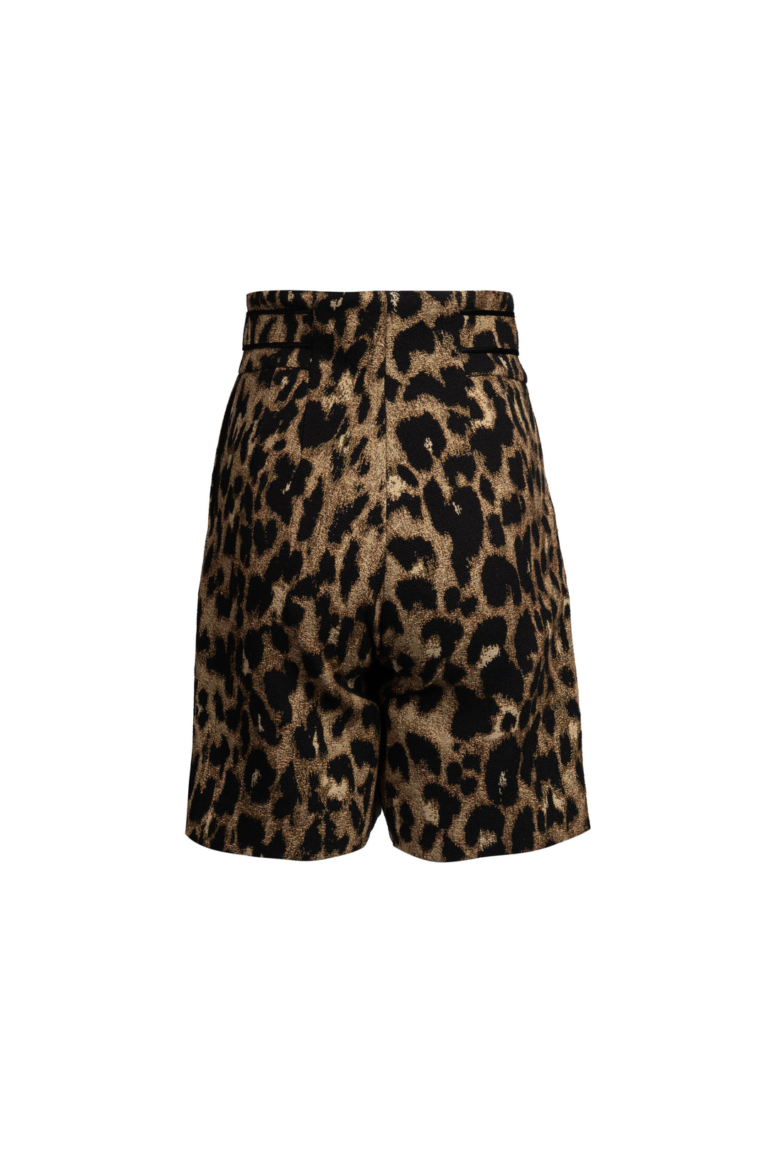 Leopard Jacquard Tailored Shorts