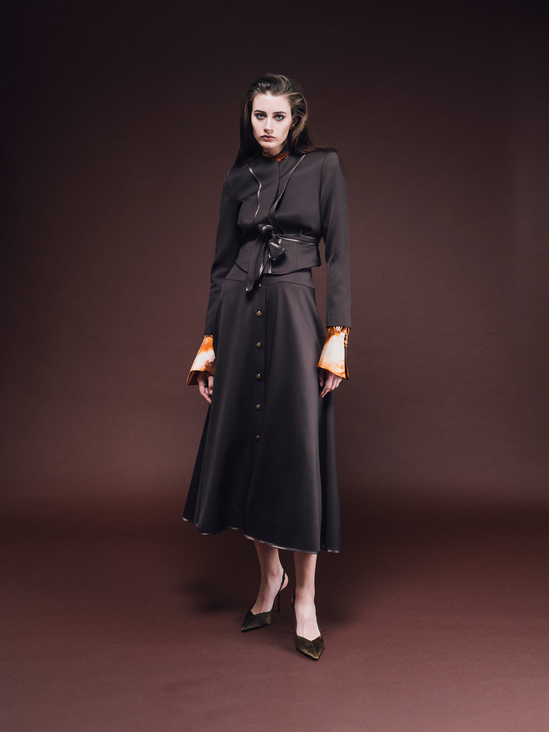 Belted Virgin Wool Jacket