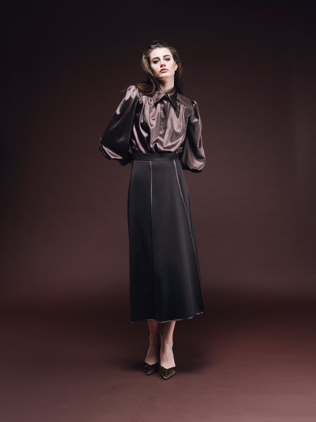 Virgin Wool Maxi Skirt