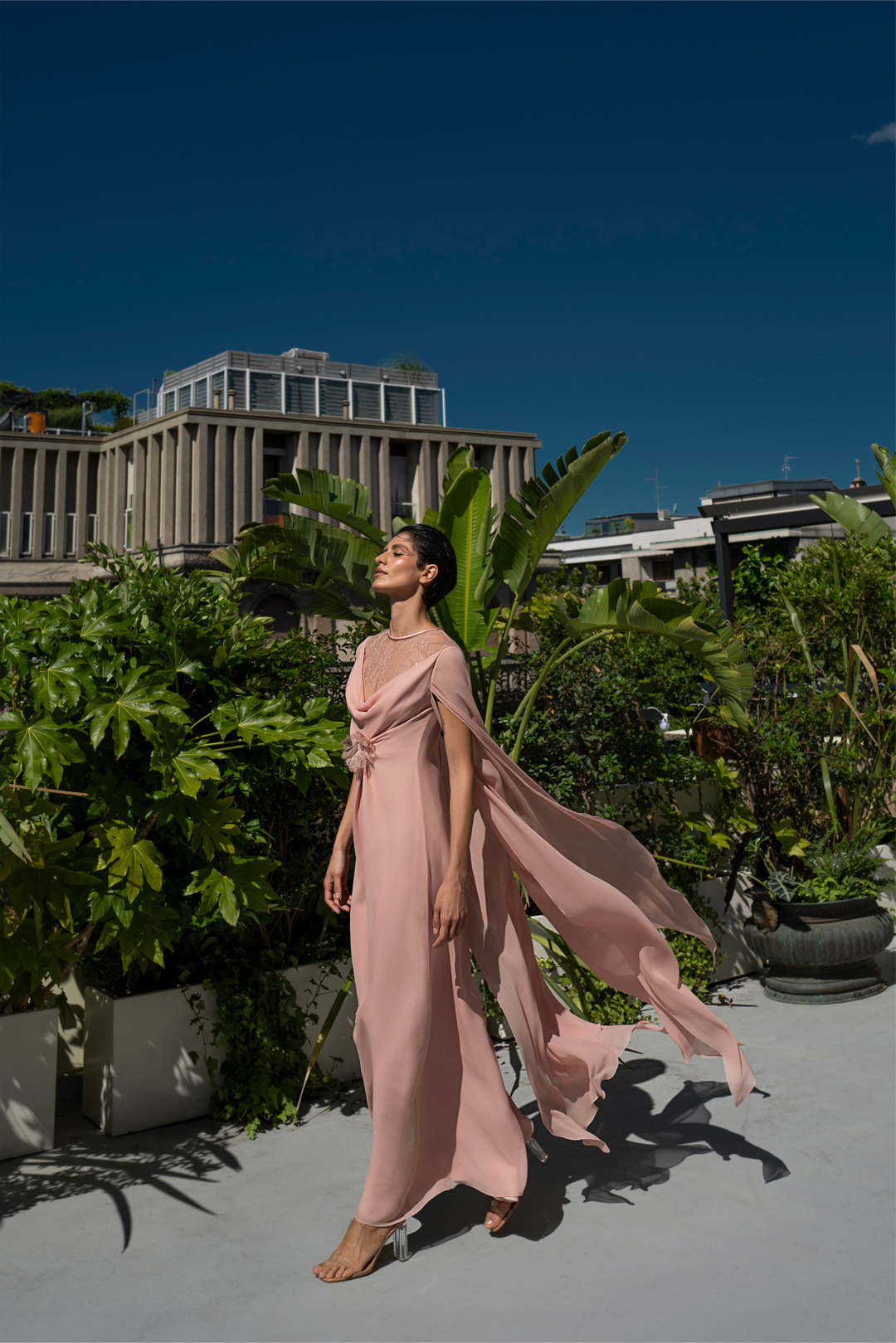 Long Silk Dress