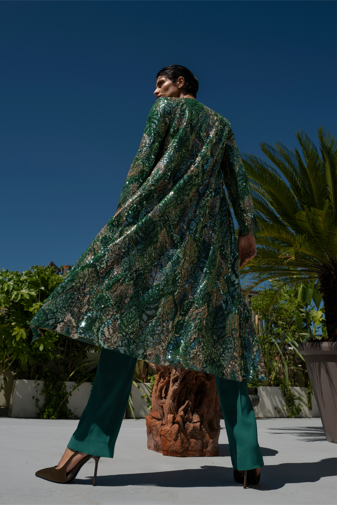 Emerald Duster Coat