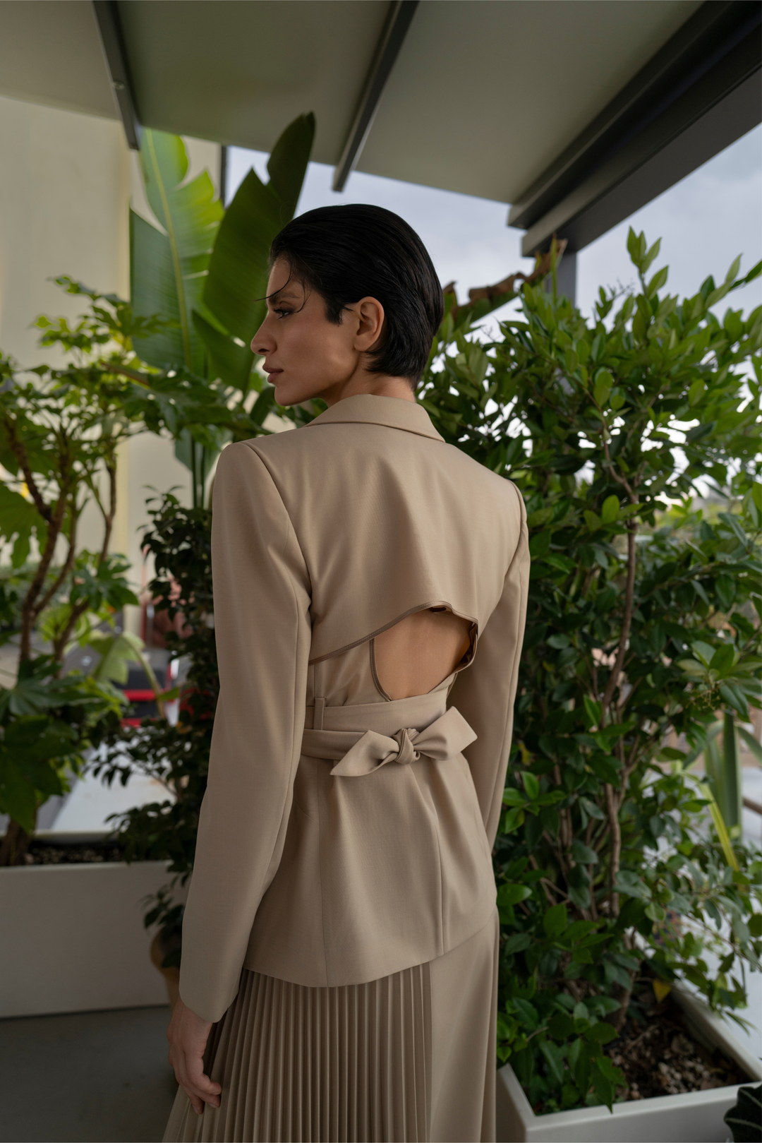 Beige Tailored Jacket