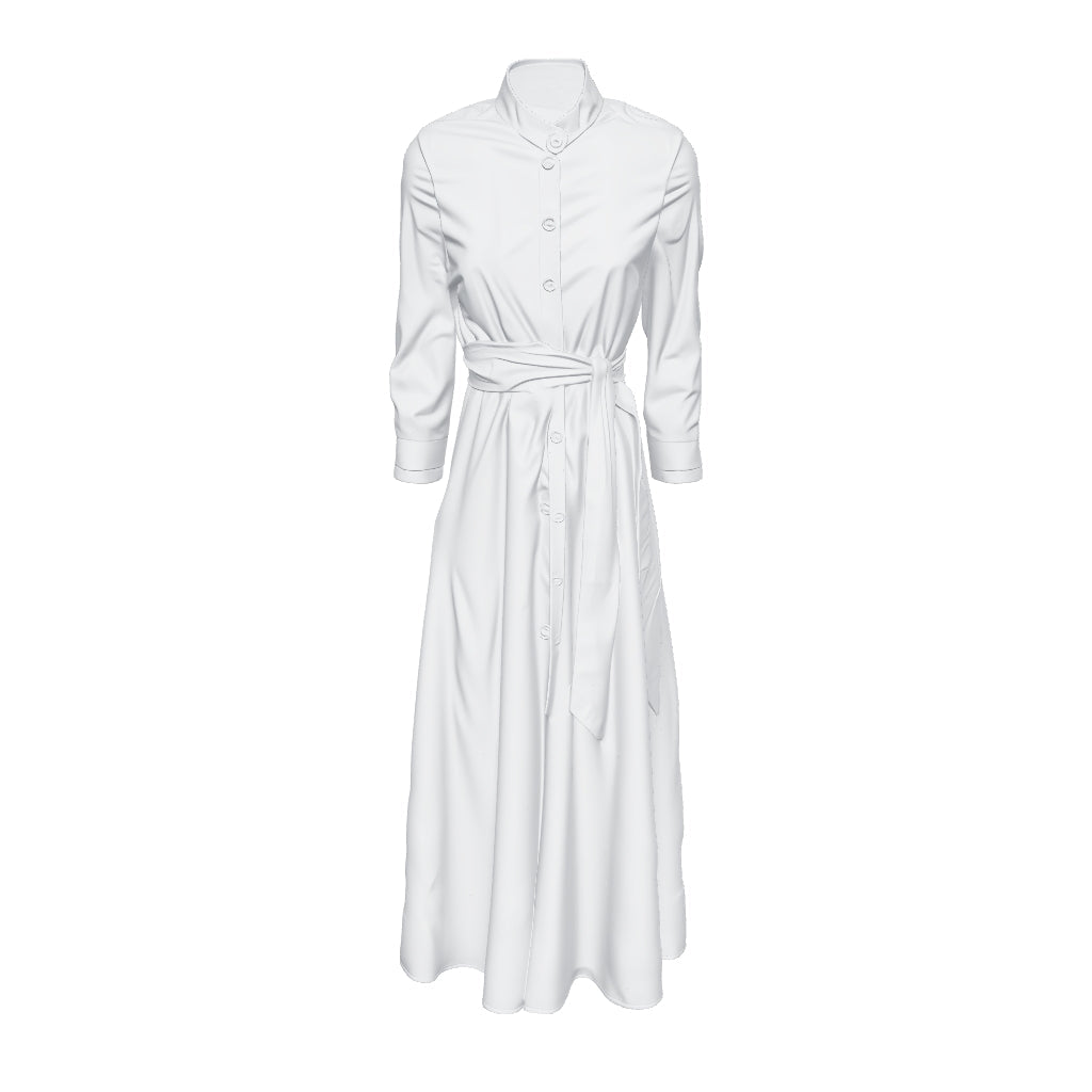 A-line Midi Shirt Dress