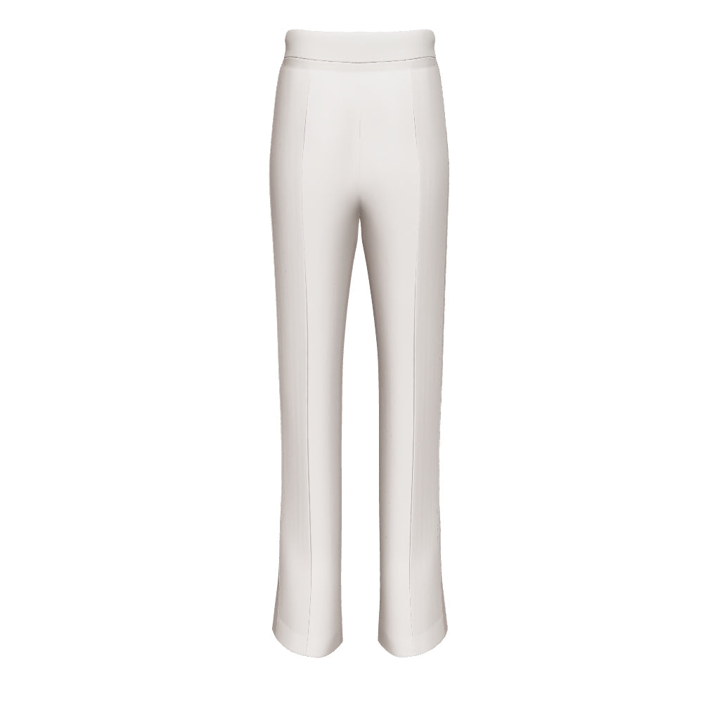 Beige Getailleerde Broek