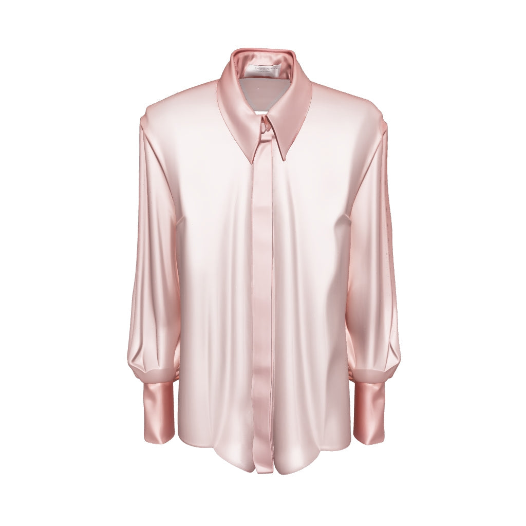 Silk Shirt with Lace Detailing