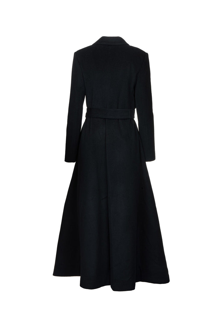 Cappotto doppio petto nero