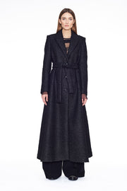 Cappotto lungo con cintura