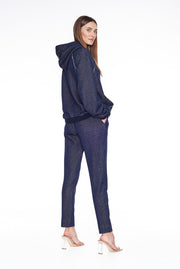 Tuta in cotone lurex
